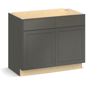 RELIABILT Parkstone II Sink Base, Slate Stained, 42" W, 2 Doors, Fully Assembled - 641072 | Lowe's Pro Supply